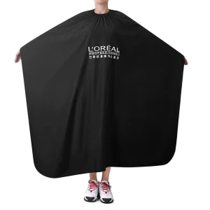 Barber Cape Custom Logo Designs Salon Shop Black Soft Cutting Aprons Hair Hairdressing Cape for Men