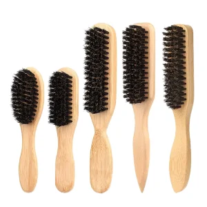 Barber Cleaning Bristle Hairbrush Styling Tool for Hairdressing and Beard Styling