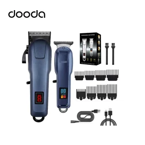 Barber Hair for Trimmer Set Low Noise Cordless USB Powered Men’s Salon Clippers with Waterproof Design
