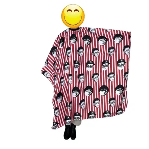 Barber Salon Waterproof Cartoon Hairdressing Cape Model 01 for Adult Hair Cutting
