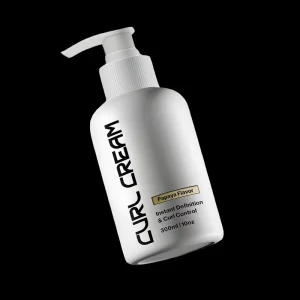 Barber Sulfate Free Curl Defining Cream for Men’s Hair Moisturizing Non Stiff Enhances Curl Shine