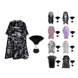 Barber Waterproof Cover Hair Dressing Salon Capes Hairdressing Cape With Hair Brush