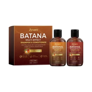 Batana Oil Herbal Shampoo Treatment Set 100ml*2 Hair Repairing Nourishing Keratin Moisturizing Strengthening 2 in 1