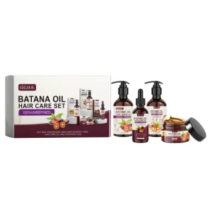 Batana Oil Organic Volumizing Repair Nourish Smooth Dry Hair Pine Hair Care Set
