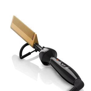 Beard and Wigs Multifunction High Heat 450 Electric Hair Straightener Curler Anti Scald Ceramic Hot Comb for Travel and Home Use