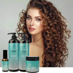 Beautiful Curls Enhance Sulfate Free Shampoo and Conditioner Set for Loose Curls Definition and Natural Hair Care
