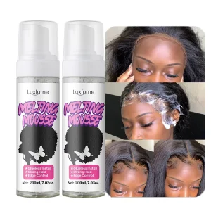 Bellezon Custom Label Hair Mousse Styling Foam Extreme Hold Lace Melting Mousse for Lace Wigs