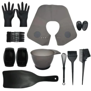 Bestseller Plastic Hair Care Set Salon Styling Tools with Perm Cape and Dye Bowl for Color Mixing for Hair Coloring