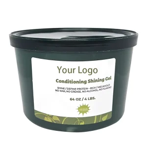 Big Size Braiding Gel Bucket Hair Styling Wax Private Label Neat Braid Conditioning Shining Hair Gel 64 oz