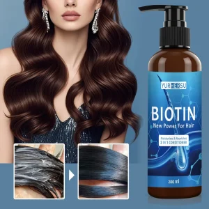Biotin Hair Shampoo Thickening Nourishing Moisturizing Smooth Repairing Shampoo Biotin 3 in 1Hair Conditioner