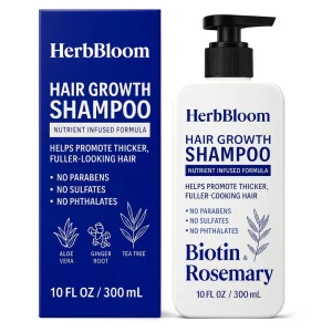 Biotin & Rosemary Hair Growth Shampoo Sulfate Free Hair Loss & Thinning Hair Thickening Formula OEM ODM