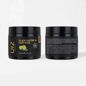 Black Castor Oil Hair Mask Anti Hair Loss Frizz Smooth Repair Damaged Eliminates Split Ends Growth Hair Care Cream