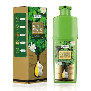 Black Hair Dye Shampoo Natural Tea Tree Herbal Extract Color Dye Semi permanent Hair Dye Natural Plant Hair Color Shampoo