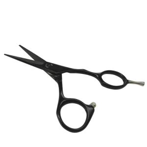Black Hairdressing Hair Scissors for Salon Barber Use with sharp Blade