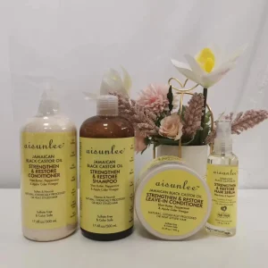 Black Jamaican Castor Oil Smoothing Anti Dandruff Moisturizing Cream Shampoo & Conditioner for Healthy Hair Growth & Strength
