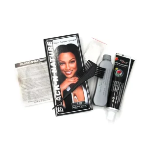 Black Nature Magic Fast Black Hair Shampoo Hair Color Dye No Ammonia No Stain Skin with Comb Long lasting