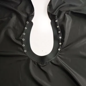 Black Salon Cape Polyester Hairdressing Cutting Capes Premium Silicone Neck Professional Haircut Barber Cape