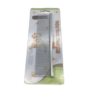 Blister Card Packed Round Handle Metal Needles Animal Cat Dogs Pet Grooming Comb
