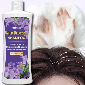Blue Bell Flower Shampoo Deep Cleansing Oil Balance Anti Dandruff Smooth Shampoo