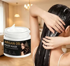 Botanical Argan Hair Mask Quick Deep Conditioning Treatment Restore Smooth Glossy Silky Hair