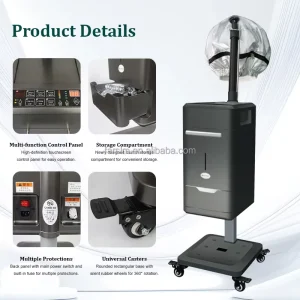 Breast Vertical Nano Micro Mist Hair Steamer Ozone Negative ION Nano Spray Steamer Scalp Oil Treatment Steam Machine