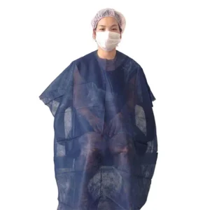 Breathable Disposable Comfortable Non-Woven Fabric Hair Salon Cutting Cape for Hairdressing