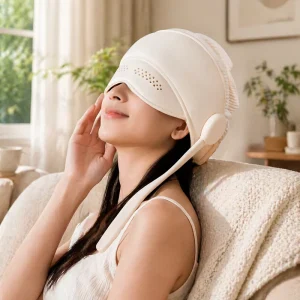 COSMO Portable Air Compression Head Massager 4 Modes 3 Heating Silicone Self Timing Eye Scalp Relax Device