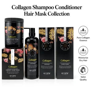 CPS Collagen Anti Dandruff Hair Care Kit Natural Spa Moisturizing Nourishing Shampoo Conditioner Liquid Hair Care Set