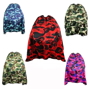 Camo Premium Cutting Capes Gowns Barber Hairdresser Stylist Luxury Salon Gown Barbers Hairdressing Cape