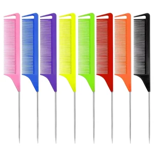 Carbon Fiber Heat Resistant Teasing Combs Sectioning Comb Rat Tail Comb