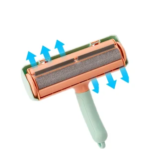 Cartoon Portable Foldable Pet Hair Removal Brush Roller Soft Ergonomic Handle ABS Plastic Polyester
