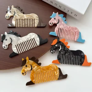 Cartoon Thickened Ponytail Style Acetate Hairbrush Custom Children Love Cute Hairbrush