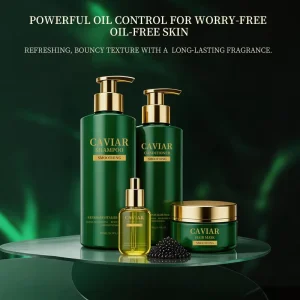 Caviar Shampoo Hair Care Set Deep Repair Smooth Shine Oil Control Long Lasting Fragrance Professional OEM Manufacturer