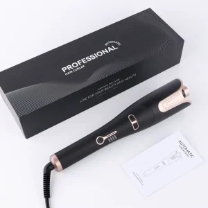 Ceramic Iron Professional Heating Automatic Rotating Hair Curler for Hair Styling
