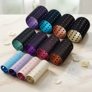 Ceramic Thermal Hair Curler Roller Set Aluminum Core Self Grip Hair Styling Tool for Medium Long Hair Heat Resistance