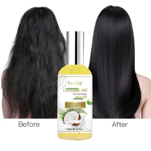 Certified Organic 100ml Coconut Hair Oil Serum Nourishing Herbal Ingredients Hair Repair and Care