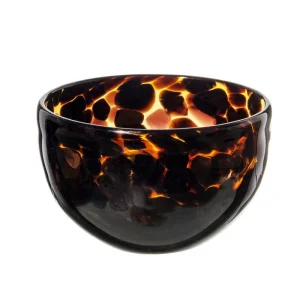 China Factory High Quality Modern Popular Leopard Color Glass Bowl Set Salad Bowls Glass Bowls