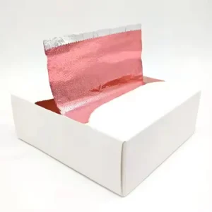 China Professional Manufacture Custom Embossed Silver and Colored Hair Salon Foils Hairdressing Foils Pop up Foils