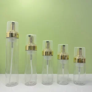 Clear or Clear Frosted 100ml Face Cleanser Liquid Foaming Mousse Pump Foam Bottle