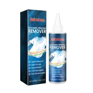 Clothing Print Remover Fabric Cleaning Agent for Removing Printed Patterns Designs and Letters