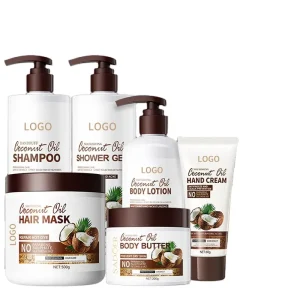 Coconut Hair Conditioner Skin Care Hair Control Oil Smooth Moisturizing Care Amino Acid Shampoo and Conditioner Set