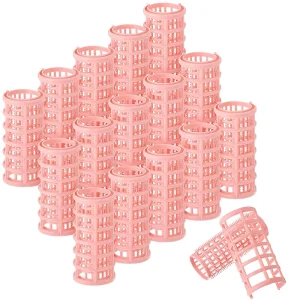 Cold Plastic Cylinder Hair Curling Rod Self Grip Rollers for Curly Hair DIY and Hair Salon Use