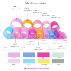Cold Snap Self Adhesive Rod Hair Rollers Fluffy Hair Root Inner Color Air Curler
