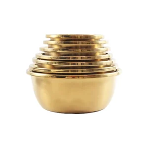 Color Mixing Bowls Vegetable Fruit Washing Bowl Stainless Steel Mixing Bowl Set
