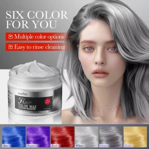 Colored Hair Wax for All Hair Types Volumizing Strong Hold Cream Fast Color Easily Shaped Natural Volume Unisex