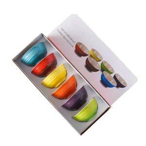 Colorful Ceramic Cereal Bowls Round Porcelain Bowls Household Dinner Serving Salad Custard Soups Rice Bowl
