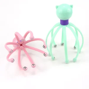Comfortable Head Spa Massager Scalp Handheld Rubber Scalp Hair Stimulation Relief Head Octopus Massage Tool