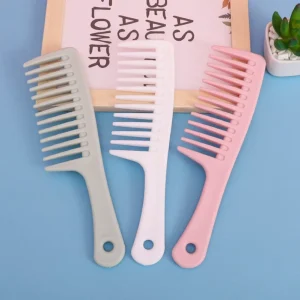 Comfortable Knotted Easy Comb Wide Toothed Long Hair Comb Home Salon Use Plastic Comb