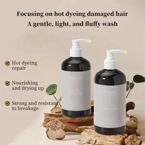 Conditioner Deep Repair Keratin Hair Treatment for Damaged Permed Hair Silky Shiny Anti Frizz 0 Silicone Oil