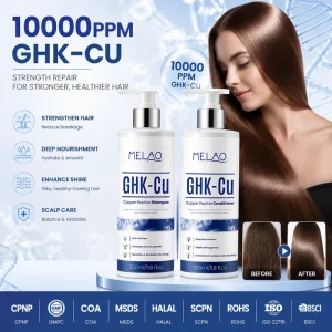 Copper Peptide Hair Care Duo GHK Cu Copper Peptide Shampoo and Conditioner Set for Thinning Hair